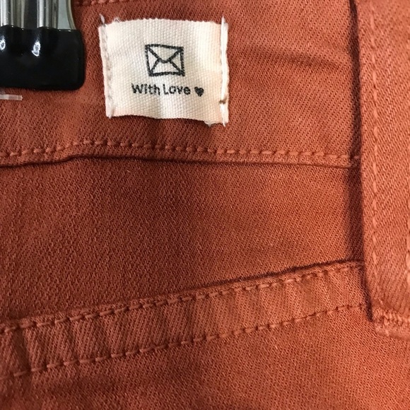 Letter to Juliet L.T.J. Genoa Burnt Orange/ Brown Wide Leg Crop Pants size 30 - Picture 9 of 11